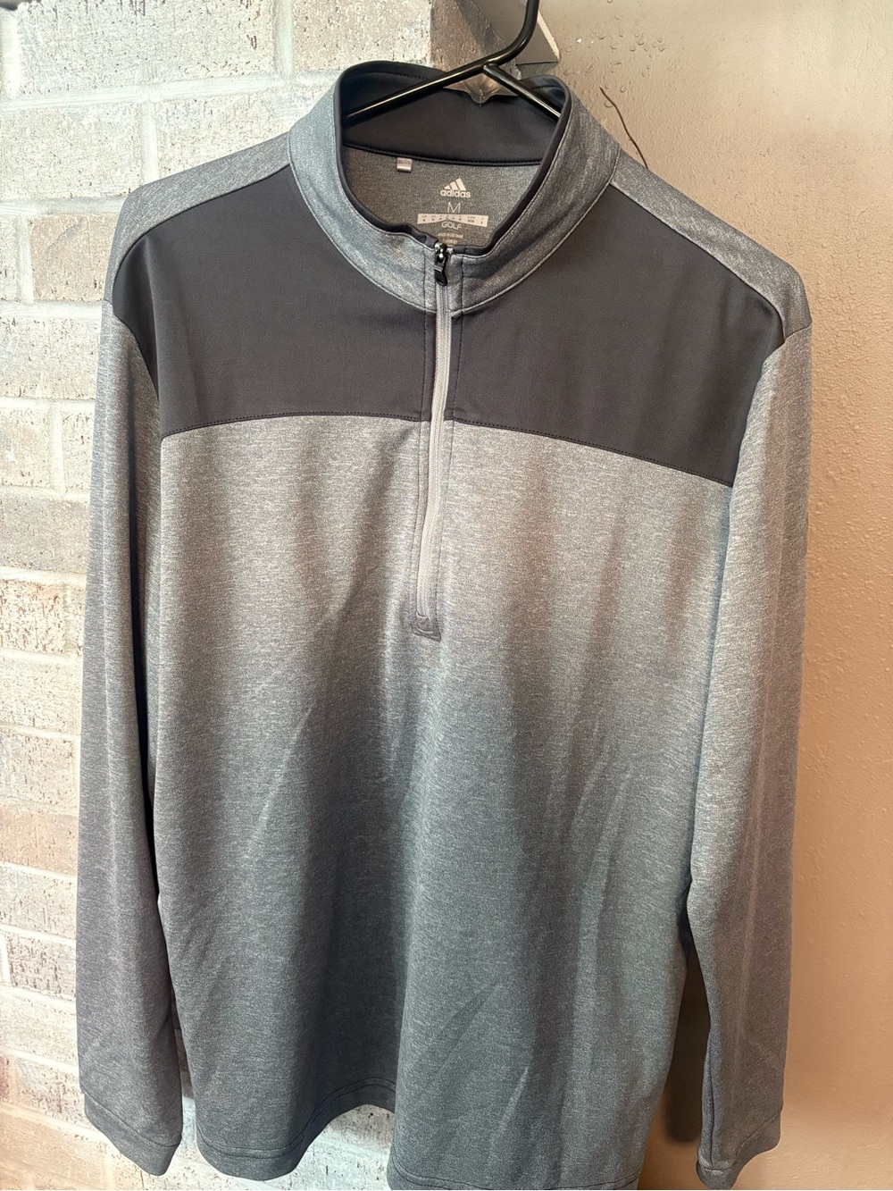 Adidas Golf Men’s Gray 1/4 Zip Pullover Sweater
